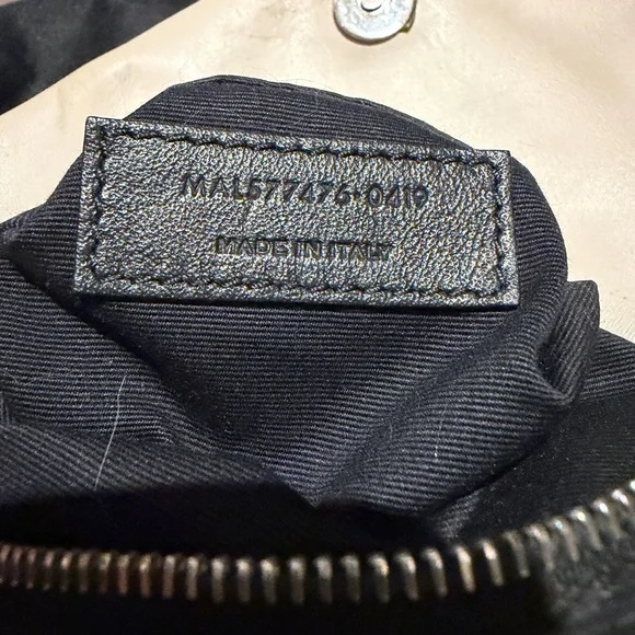 RELISTING FOR ORIGINAL BUYER. Preloved YSL Cream Leather Shoulder Bag FULL SET - Picture 3 of 16